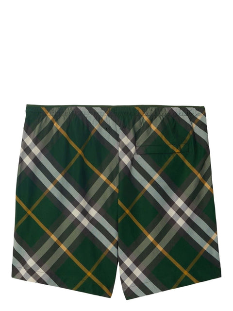 Burberry Burberry checkered twill swim shorts
