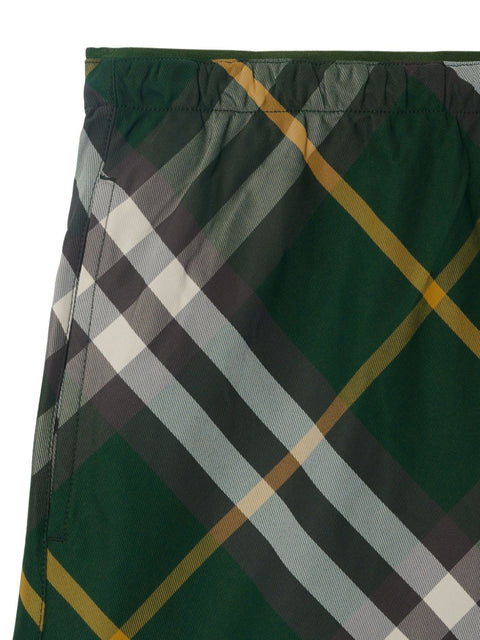 Burberry Burberry checkered twill swim shorts