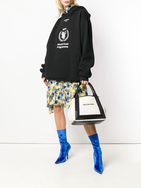 Balenciaga Balenciaga canvas tote with removable pouch