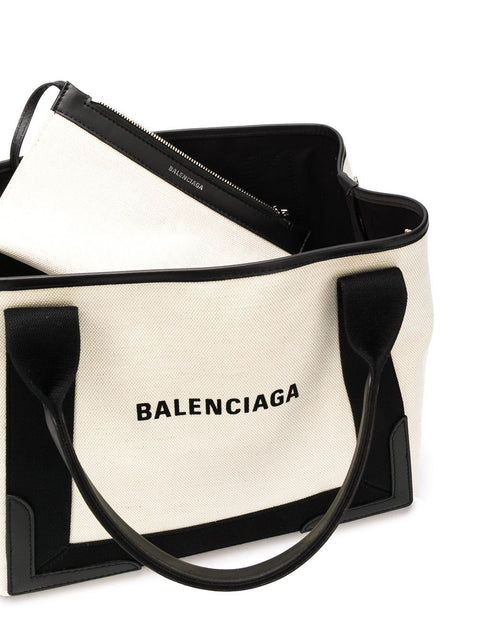 Balenciaga Balenciaga canvas tote with removable pouch