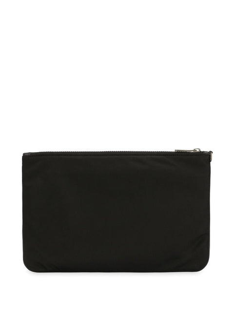 Dolce & Gabbana Dolce & Gabbana Nylon pouch with rubberized logo