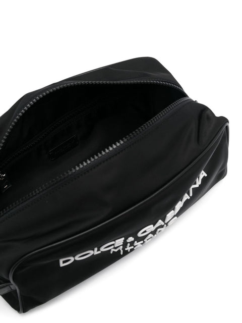 Dolce & Gabbana Dolce & Gabbana Nylon toiletry bag with rubberized logo