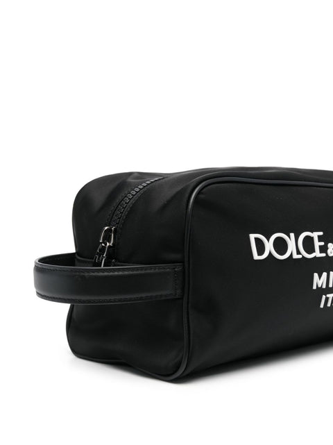 Dolce & Gabbana Dolce & Gabbana Nylon toiletry bag with rubberized logo