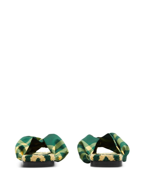 Burberry Burberry check pool flat slides