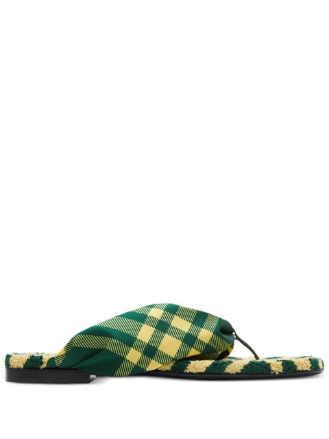 Burberry Burberry check pool flat slides