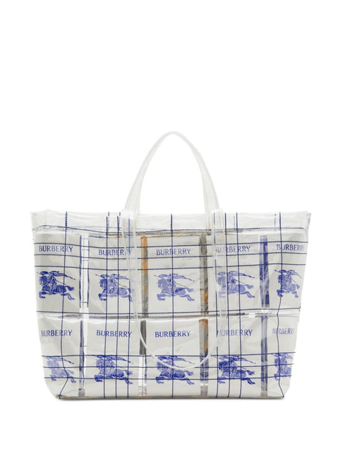 Burberry Burberry EKD logo-tag Transparent Tote Bag