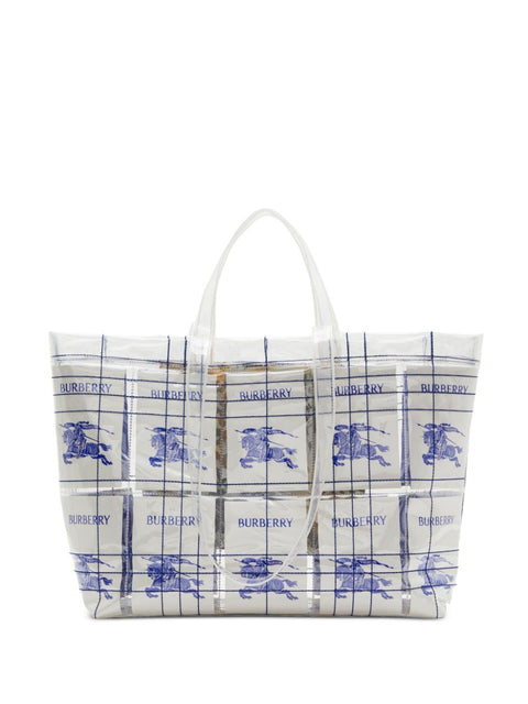 Burberry Burberry EKD logo-tag Transparent Tote Bag