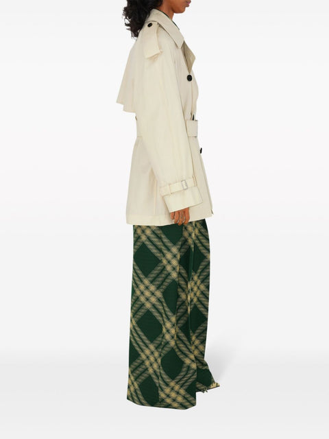 Burberry Burberry Short Belted Trench Coat
