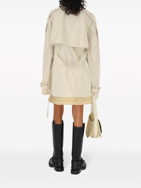 Burberry Burberry Short silk trench coat