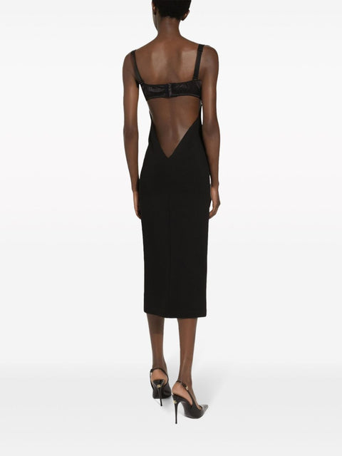 Dolce & Gabbana Dolce & Gabbana Jersey longuette dress with bustier bra top