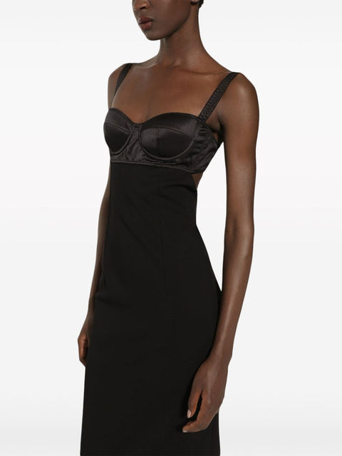 Dolce & Gabbana Dolce & Gabbana Jersey longuette dress with bustier bra top