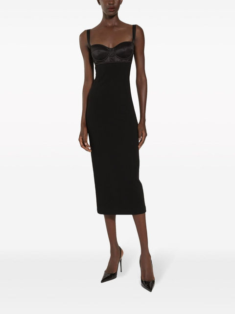 Dolce & Gabbana Dolce & Gabbana Jersey longuette dress with bustier bra top