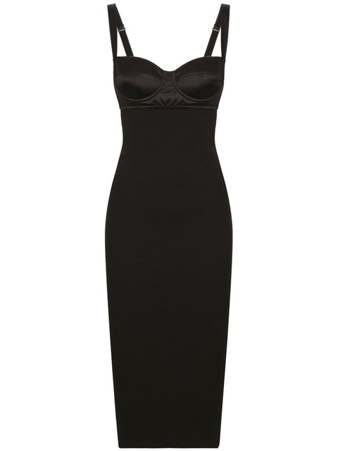 Dolce & Gabbana Dolce & Gabbana Jersey longuette dress with bustier bra top