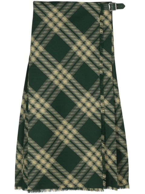 Burberry Burberry Pleated wool skirt