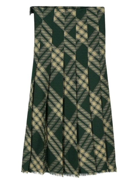 Burberry Burberry Pleated wool skirt