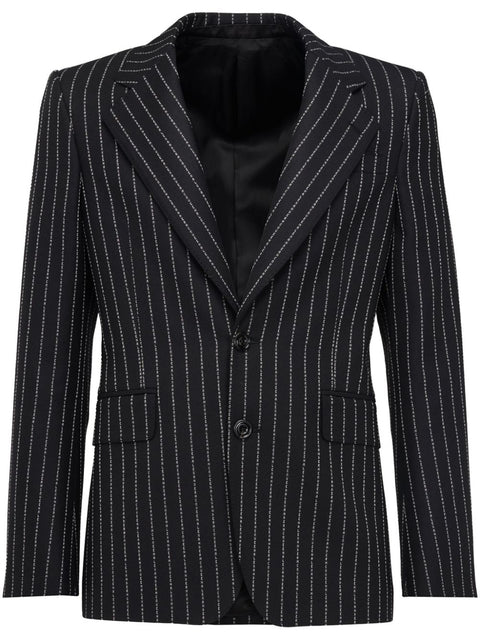 Alexander Mcqueen Alexander McQueen pinstriped single-breasted blazer