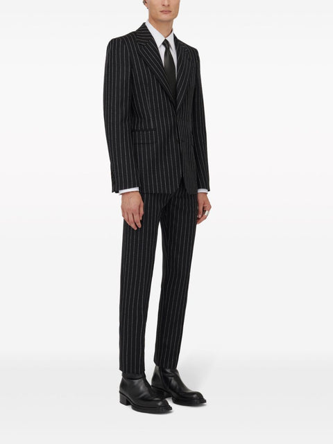 Alexander Mcqueen Alexander McQueen pinstriped single-breasted blazer