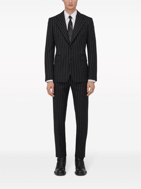 Alexander Mcqueen Alexander McQueen pinstriped single-breasted blazer
