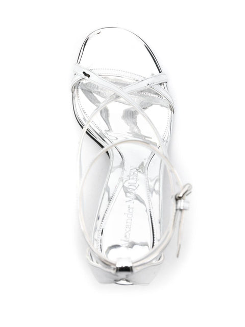 Alexander Mcqueen Alexander McQueen Twisted Armadillo 95mm patent sandals