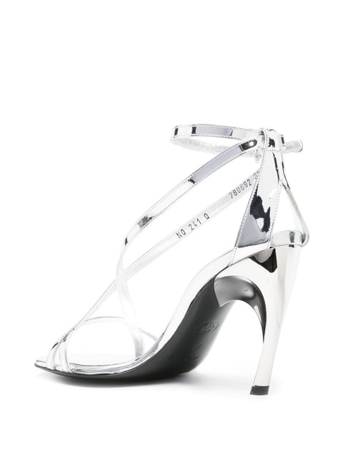 Alexander Mcqueen Alexander McQueen Twisted Armadillo 95mm patent sandals