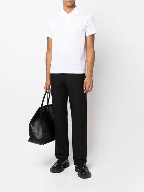 Saint Laurent Saint Laurent Monogram Cotton Piqué Polo Shirt