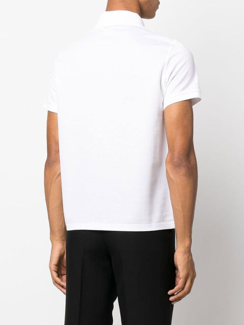 Saint Laurent Saint Laurent Monogram Cotton Piqué Polo Shirt