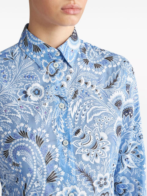 Etro Etro Shirts Clear Blue