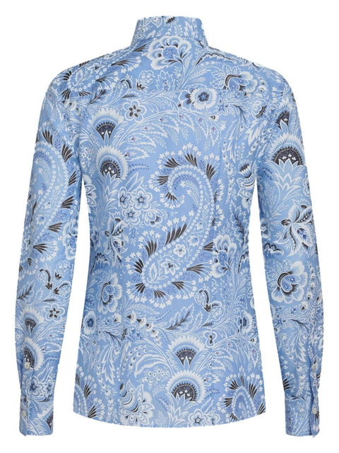 Etro Etro Shirts Clear Blue