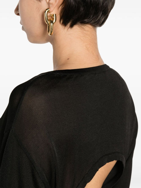 Saint Laurent Saint Laurent open-back knitted dress