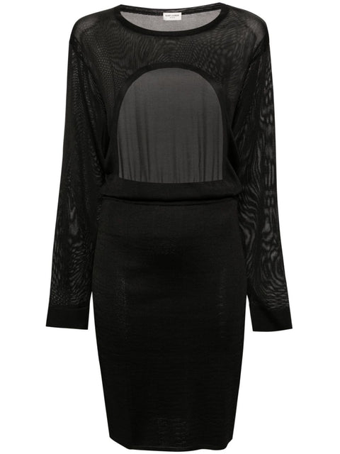 Saint Laurent Saint Laurent open-back knitted dress