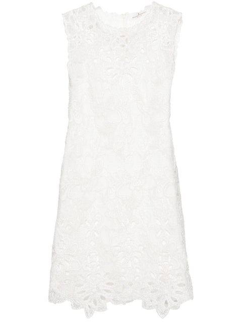 Ermanno Scervino Ermanno Scervino Embroidered lace short dress