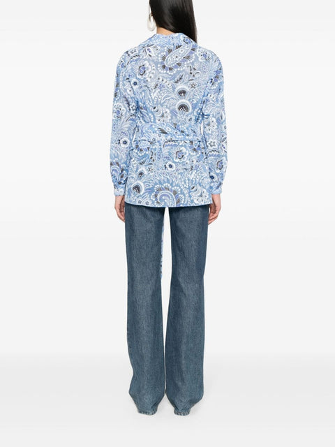 Etro Etro Shirts Clear Blue