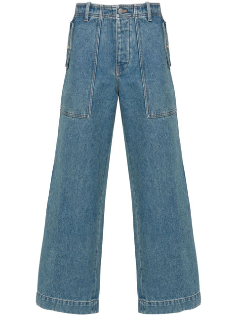 Maison Kitsune MAISON KITSUNE' Jeans Clear Blue