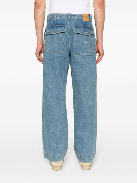 Maison Kitsune MAISON KITSUNE' Jeans Clear Blue