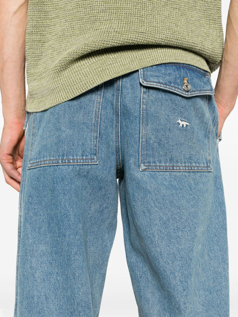 Maison Kitsune MAISON KITSUNE' Jeans Clear Blue