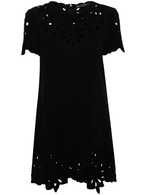 Ermanno Scervino Ermanno Scervino Embroidered cotton short dress