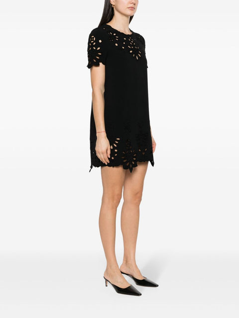 Ermanno Scervino Ermanno Scervino Embroidered cotton short dress