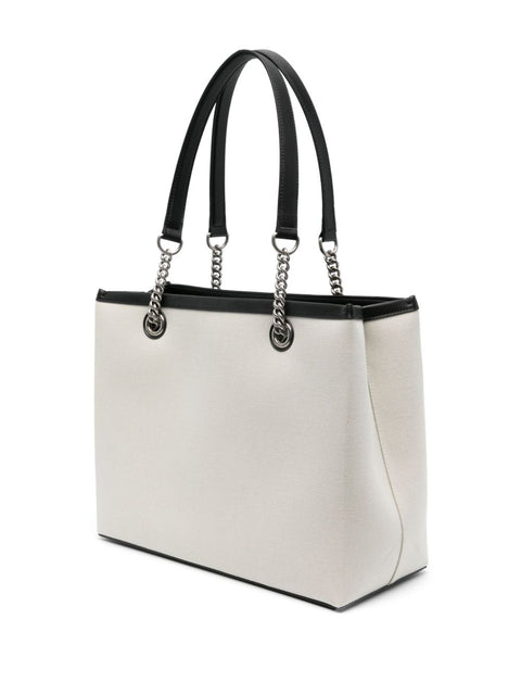 Balenciaga Balenciaga Logo Print Canvas Tote Bag