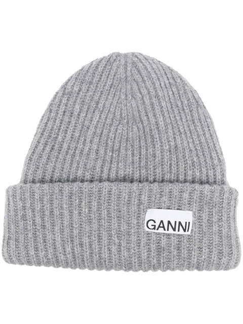Ganni GANNI Hats Light Grey