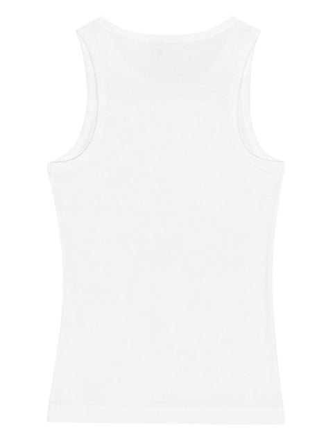Ganni Ganni Cotton Rib Tank Top