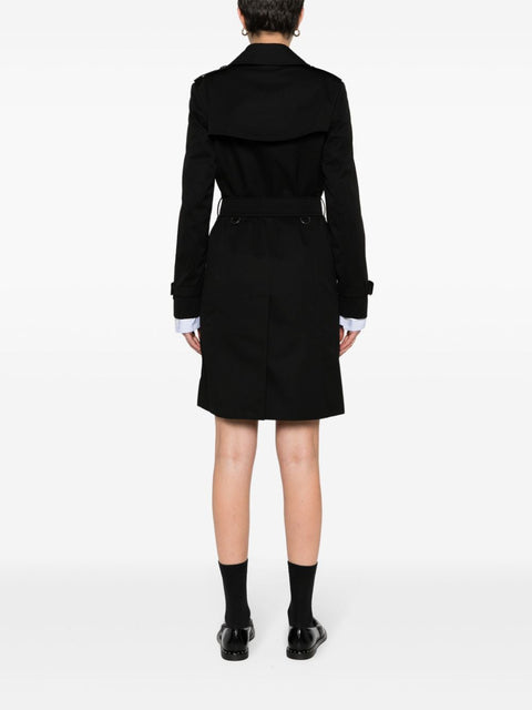 Burberry Burberry gabardine-weave trench coat