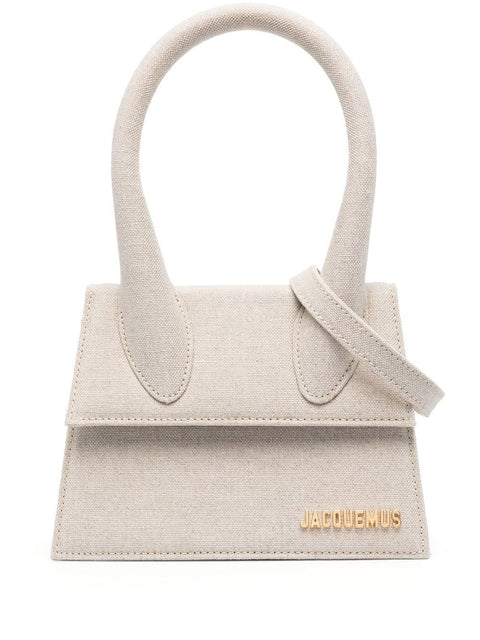 JACQUEMUS Jacquemus Le Chiquito Noeud cotton canvas shoulder bag
