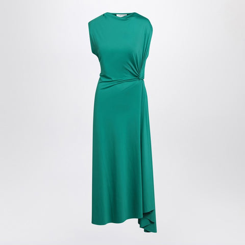 Victoria Beckham Victoria Beckham Peacock coloured dress with draping