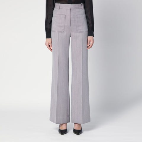 Victoria Beckham Victoria Beckham Pantalone Alina grey in wool