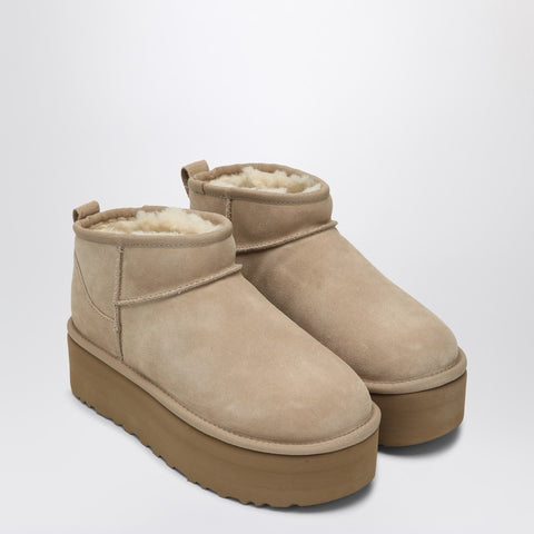 Ugg UGG Classic Ultra Mini boots with sand-coloured platform