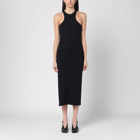 Courreges Courreges Courrèges Black ribbed midi dress
