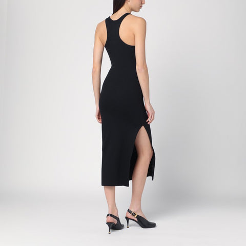 Courreges Courreges Courrèges Black ribbed midi dress