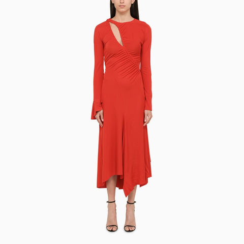 Victoria Beckham Victoria Beckham cut out detail red dress