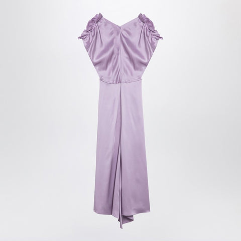Victoria Beckham Victoria Beckham Petunia-coloured midi dress with ruffles