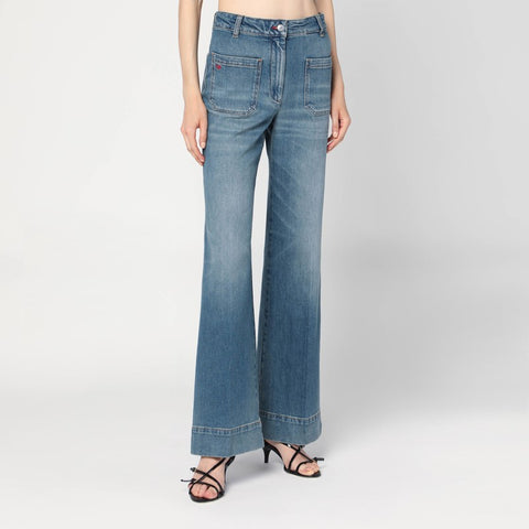 Victoria Beckham Victoria Beckham Wide jeans in faded blue